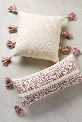 Tasseled Pointilliste Pillow