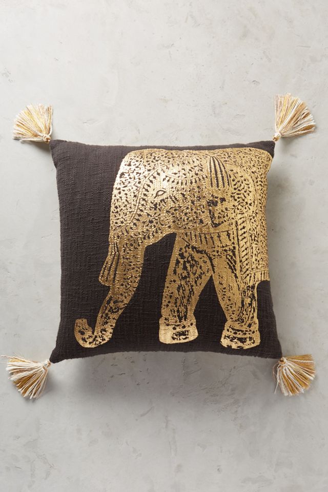 Traveling Elephant Pillow