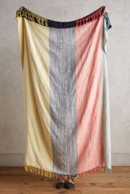 Brushed Colorblock Throw