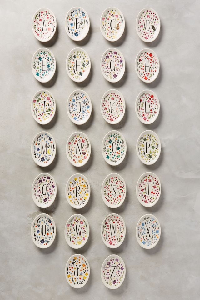 Monogrammed Meadow Trinket Dish #2