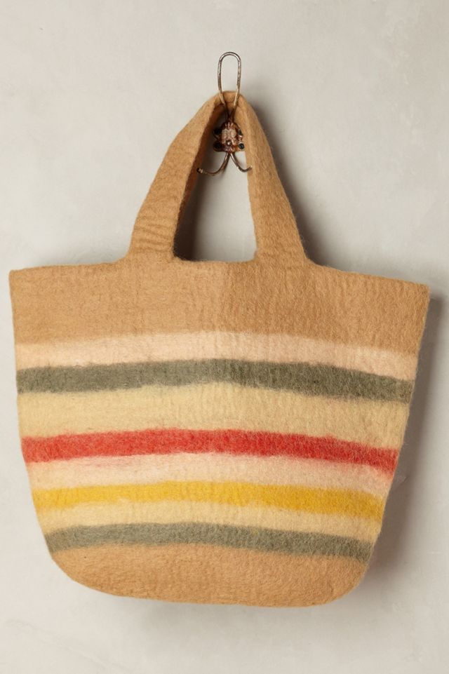 Felted Stripe Shopper #1