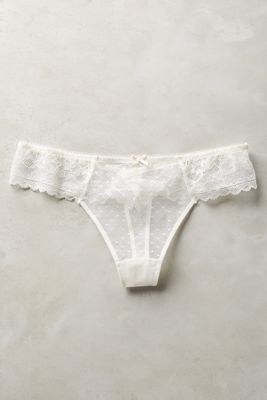 Ribboned Lace Thong