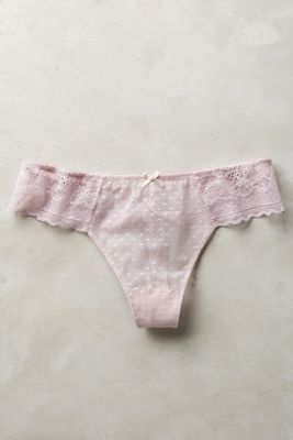 Ribboned Lace Thong