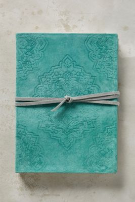 Embossed Suede Journal