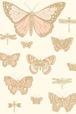 Cole & Son Lepidoptera Wallpaper Butterflies & Dragonflies Wallpaper