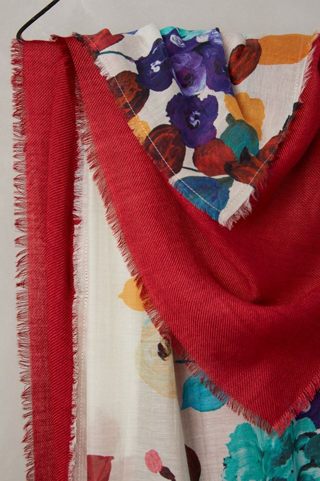 Claret Garden Scarf #1