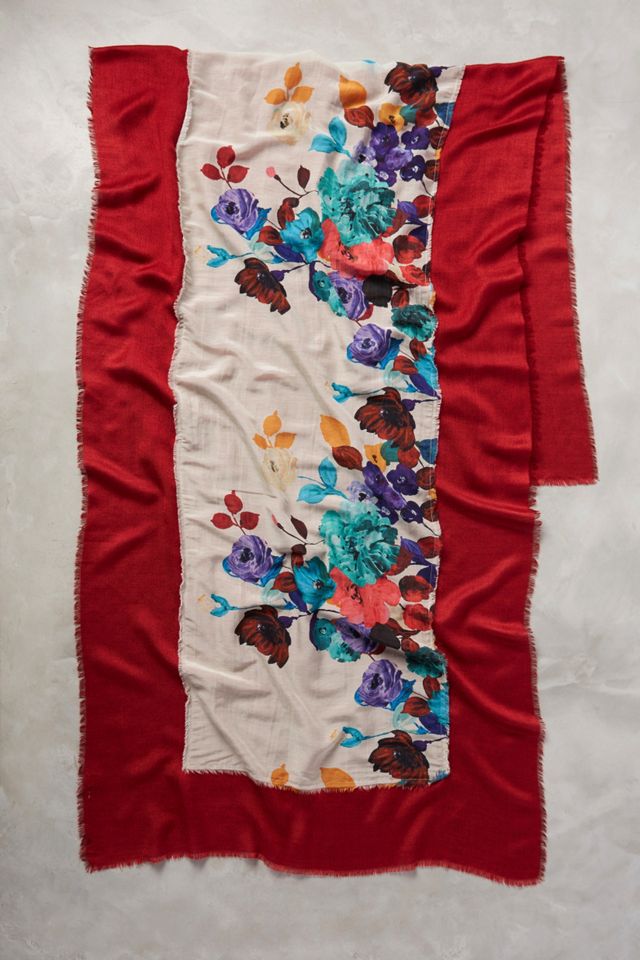 Claret Garden Scarf #2