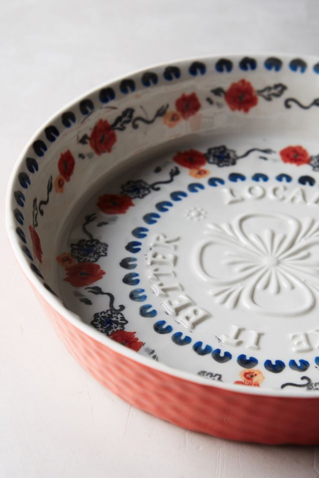 Handpainted Lucerne Pie Dish #6