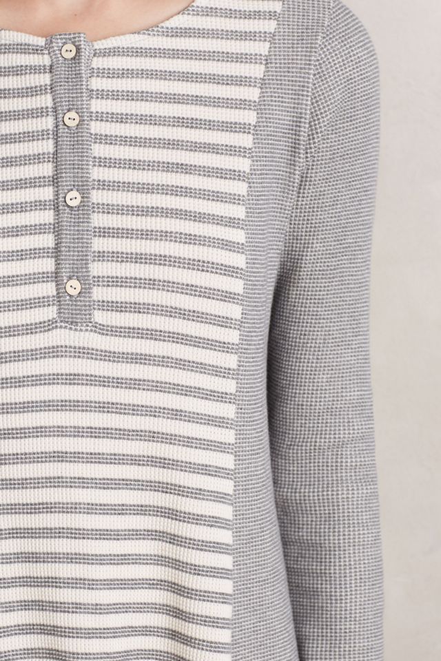 Flounced Stripe Henley #2