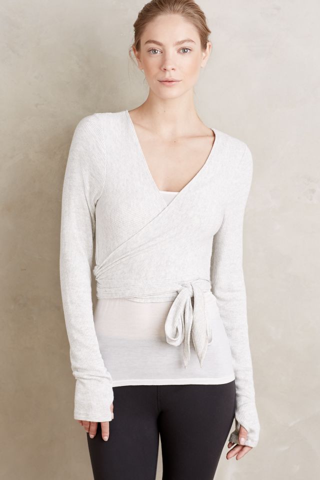 White 2025 ballet cardigan