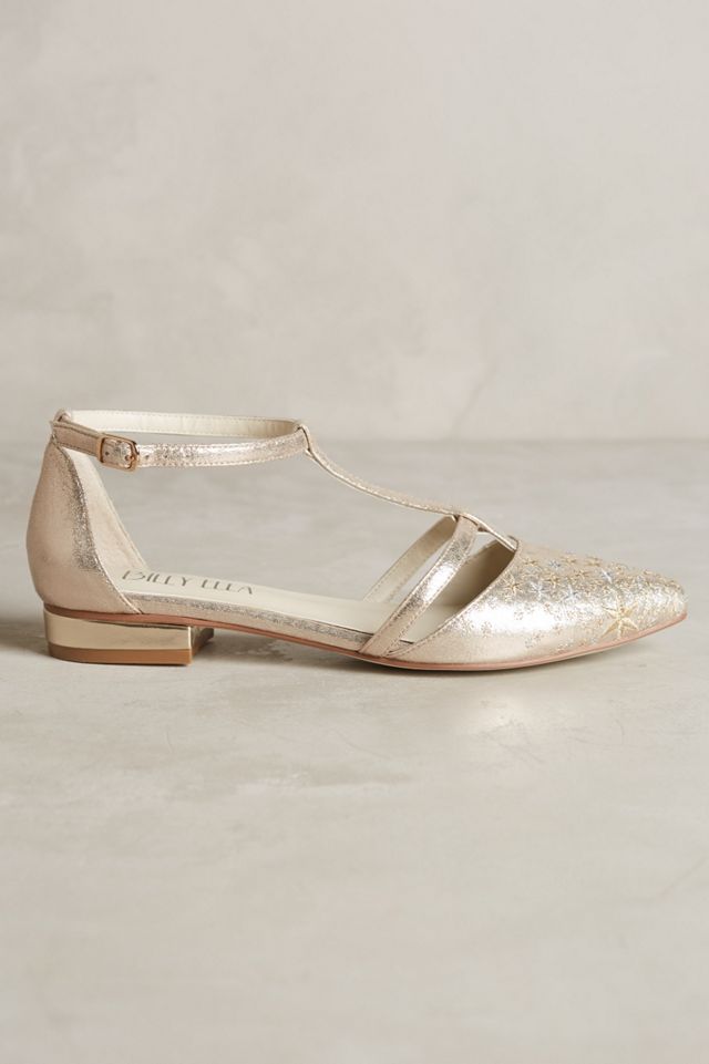 Billy Ella Embroidered Star Flats #2
