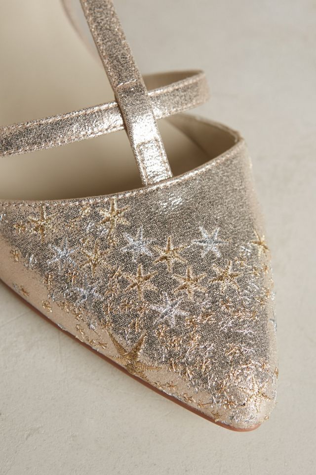 Billy Ella Embroidered Star Flats #4