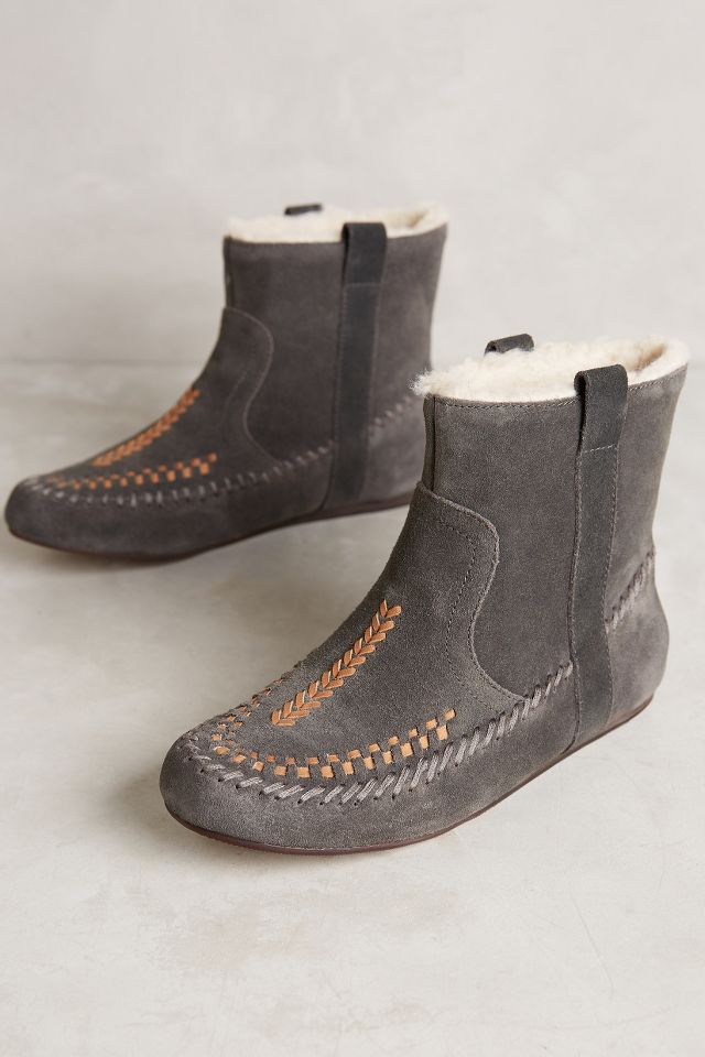 Moccasin booties hotsell