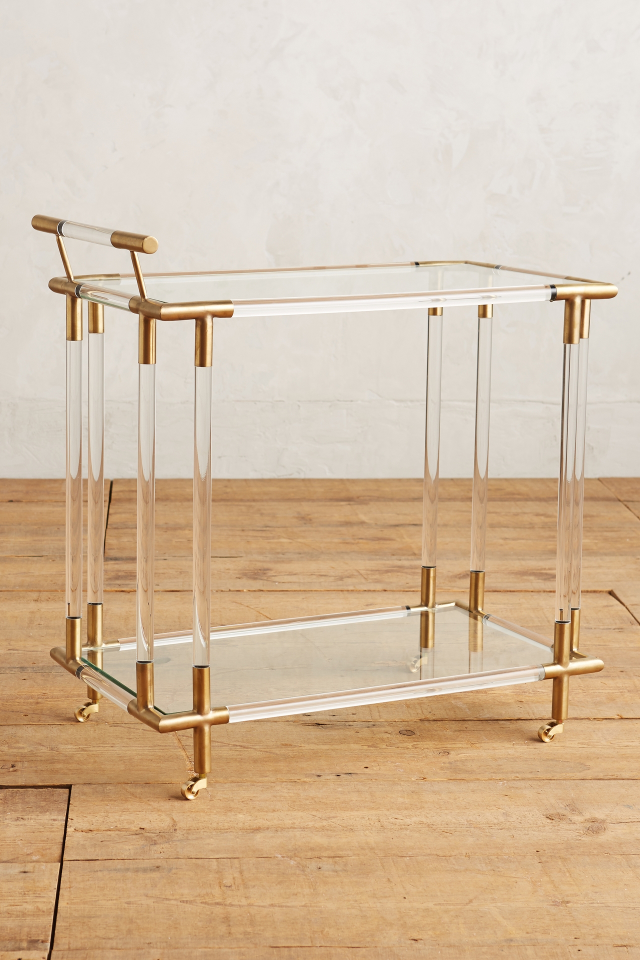 Oscarine Lucite Bar Cart