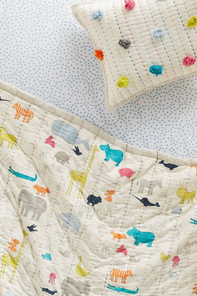 Animal Parade Toddler Blanket #2