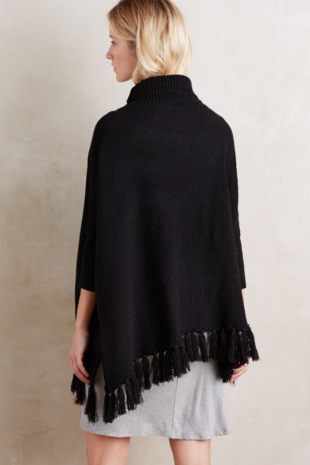 Turtleneck Sweater Poncho #1