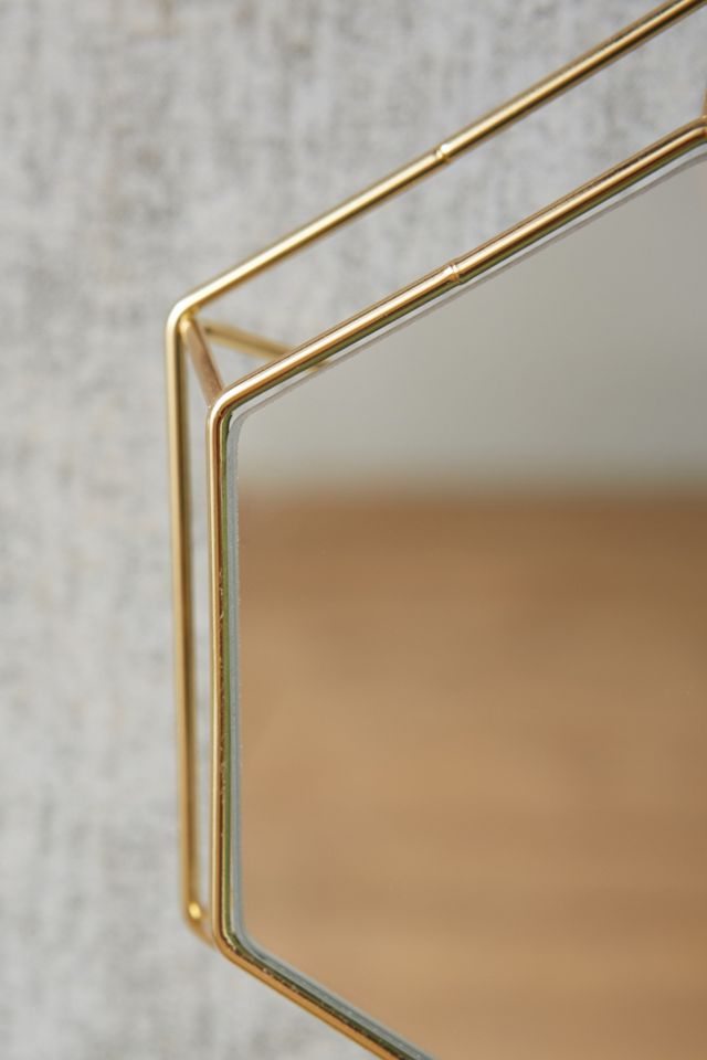 Hexagon Outline Mirror #2