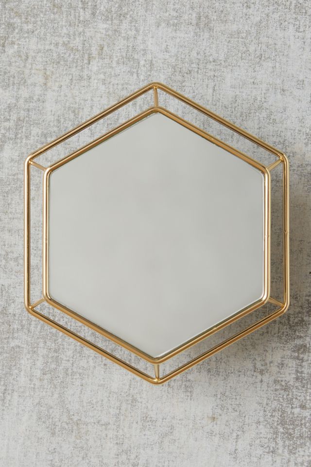 Hexagon Outline Mirror #3