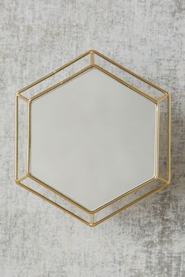 Hexagon Outline Mirror