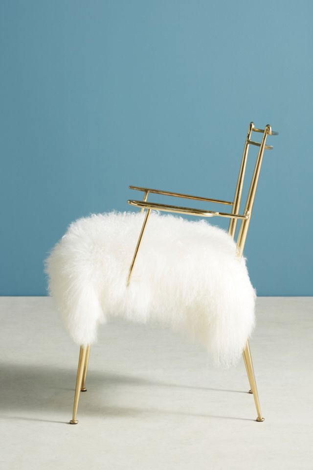 Shag Puff Dressing Chair #2