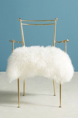 Shag Puff Dressing Chair