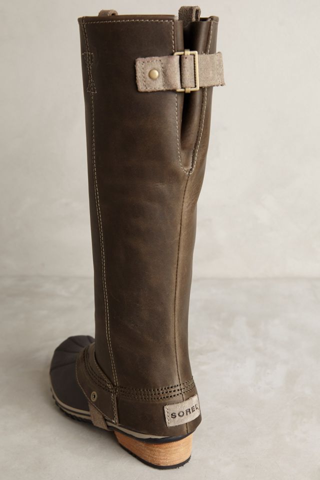 sorel slimpack riding boot brown