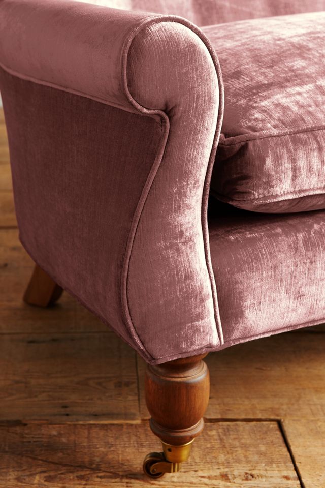 Slub Velvet Astrid Settee #2