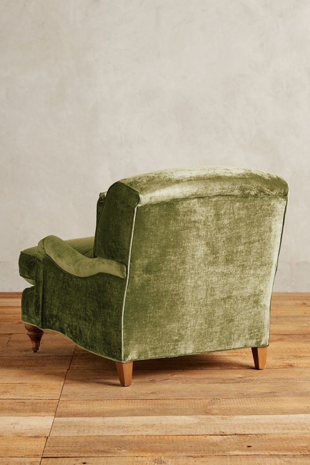 Slub Velvet Glenlee Chair, Landon #1