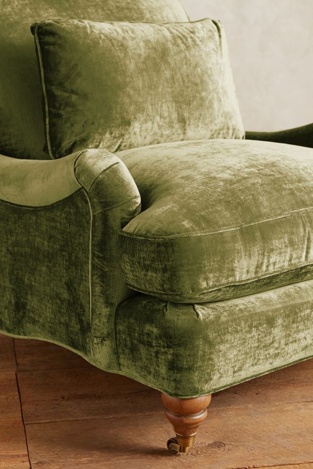 Slub Velvet Glenlee Chair, Landon #2