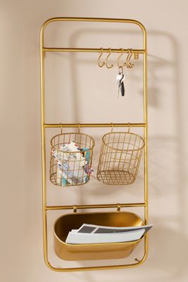 Iron Entryway Shelf Set