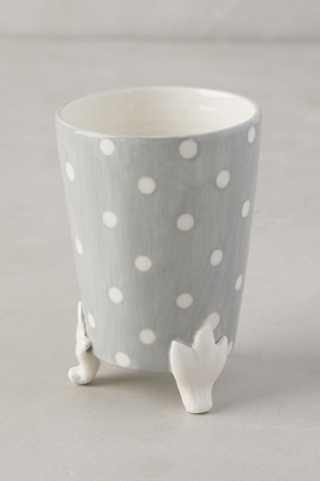 Handpainted Dots Bath Container #2