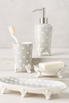 Handpainted Dots Bath Container
