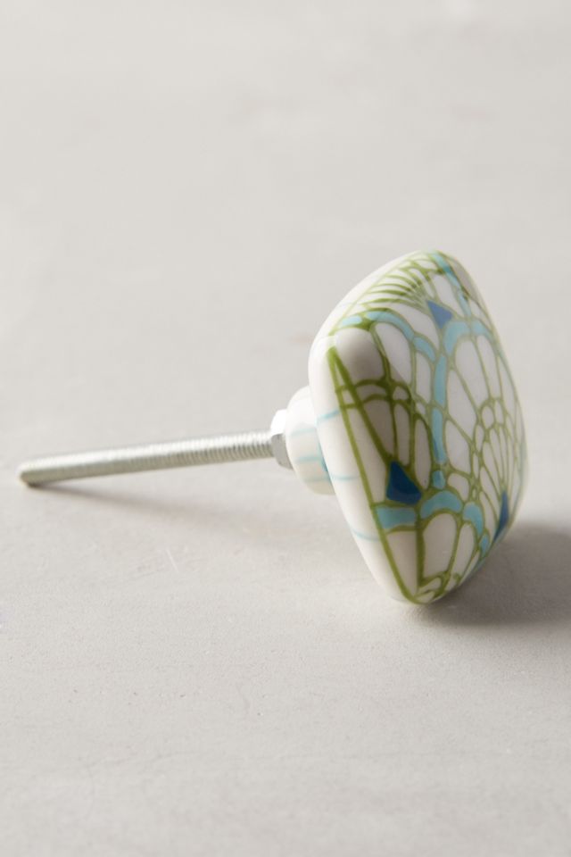 Peacock-Painted Knob #2