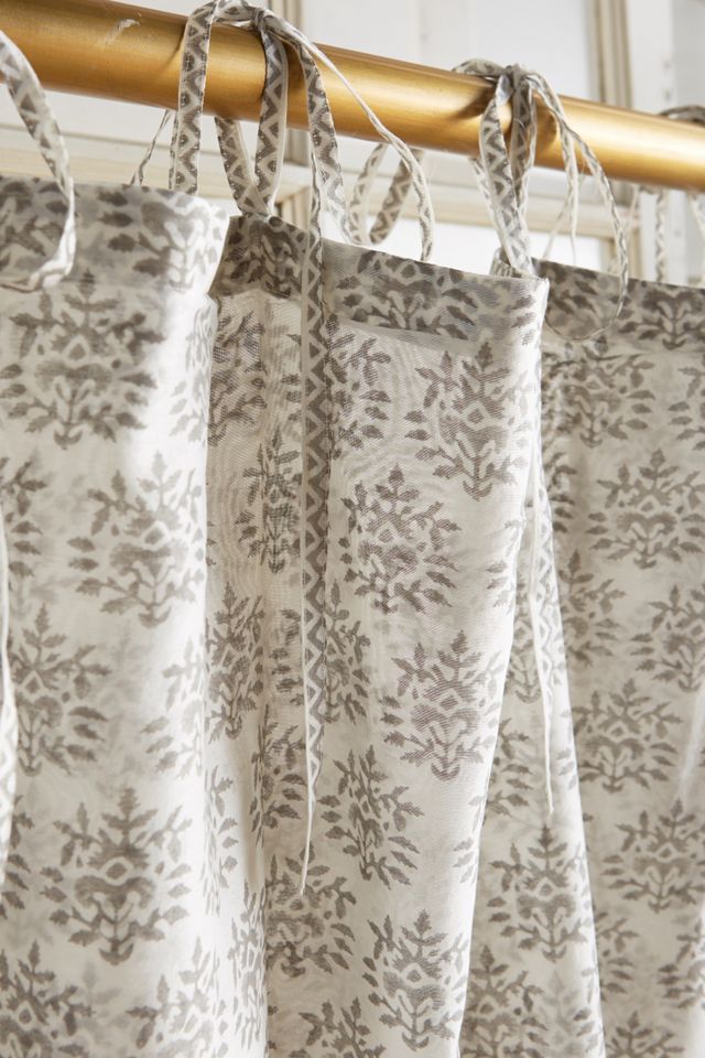 Embroidered Sari Silk Curtain #2