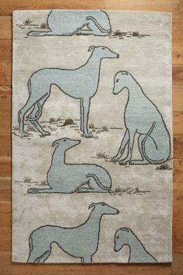 Whippet Repose Rug
