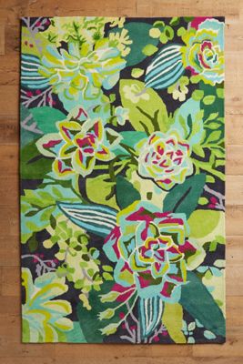Succulent Garden Rug