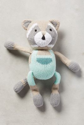 Plush Raccoon Rattle
