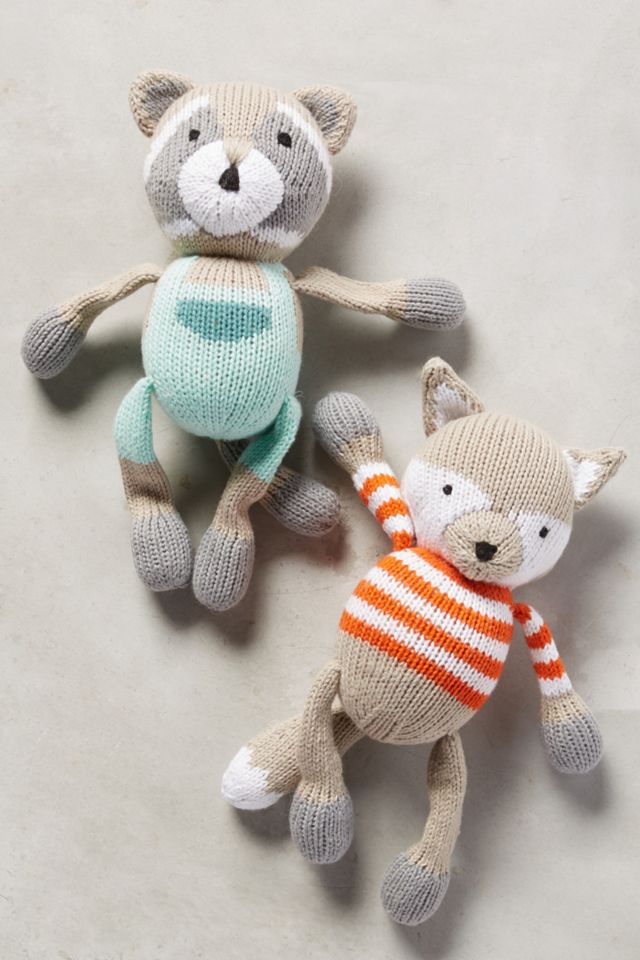 Plush Raccoon Rattle #1