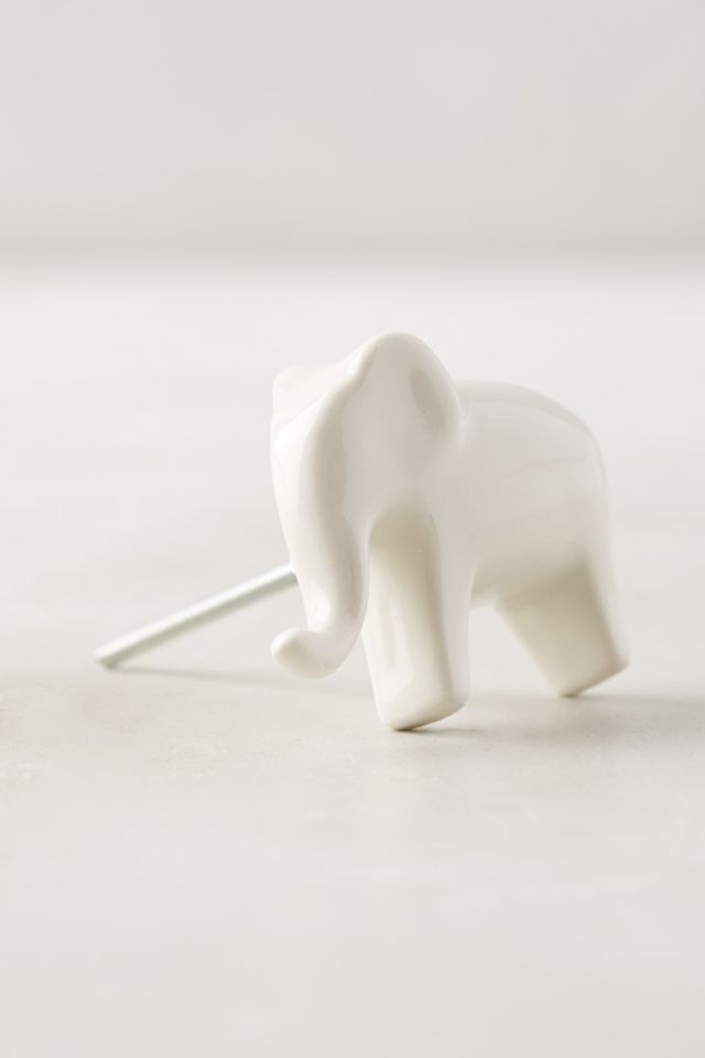 Ceramic Elephant Knob #1