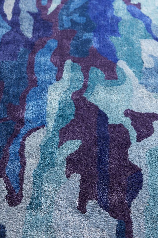 Indigo Ripple Rug #2