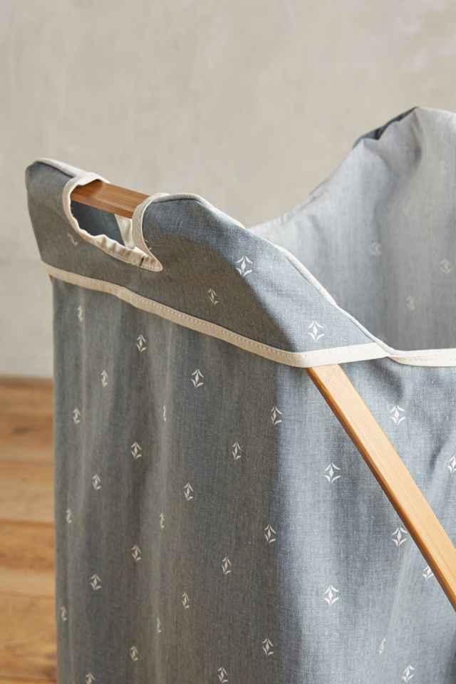 Folding Bamboo Laundry Basket #2