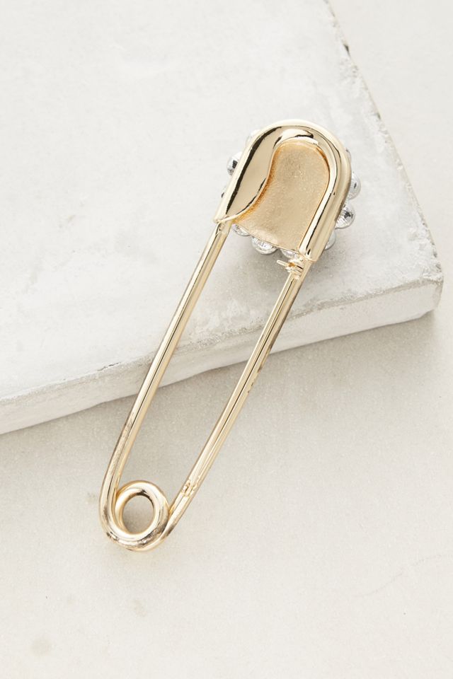 Sparked Safety Pin Brooch #1