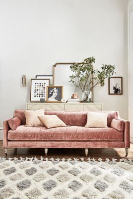 Slub Velvet Leonelle Sofa