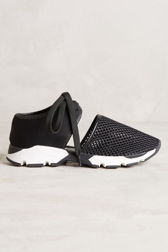 All Black Mesh Sneakers #1