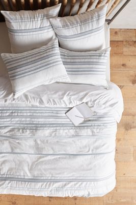 Coyuchi Geo Stripe Duvet