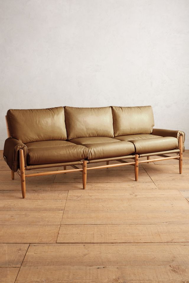 Premium Leather Rhys Sofa | Anthropologie