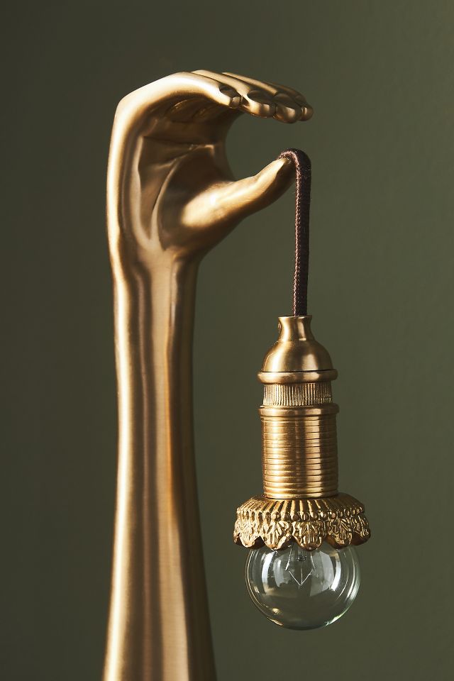 Anthropologie hand store lamp