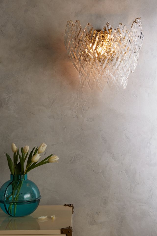 Glass Frond Sconce #1