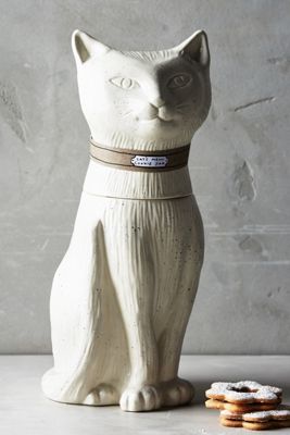 Contented Cat Cookie Jar
