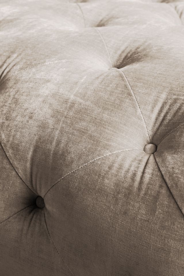 Slub Velvet Thelina Grand Ottoman #1